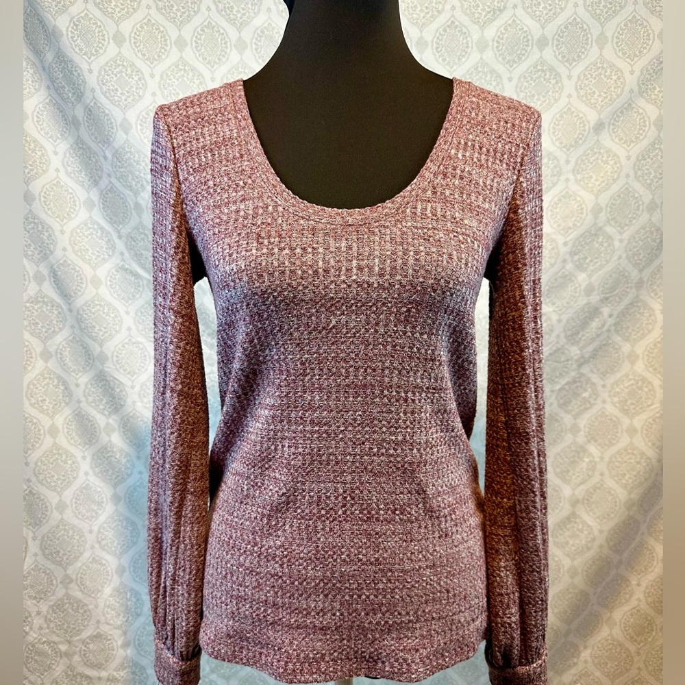 Express OneEleven waffle knit scoop neck